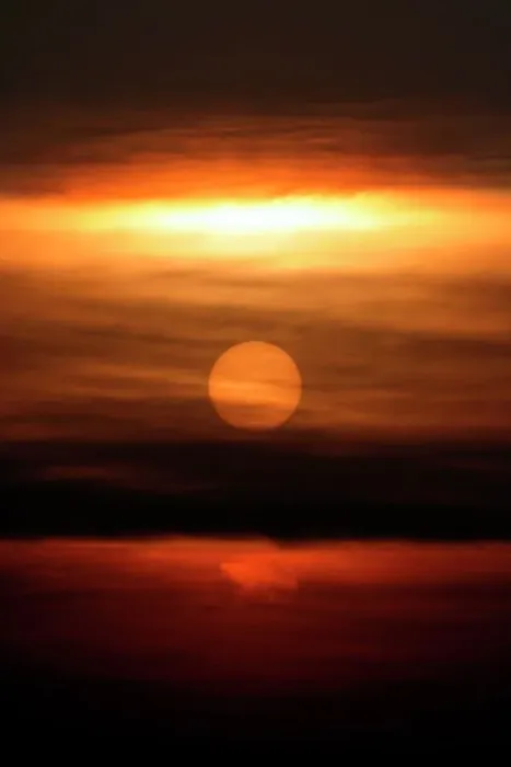 Framed Print : Sunset Print: Clouds and Sun