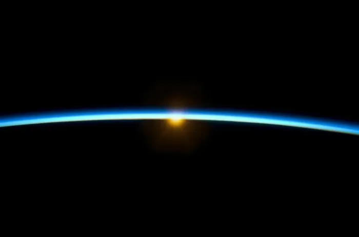 Framed Print : Sunset from Earth Orbit Print Framed Print : Sunset from Earth Orbit Print