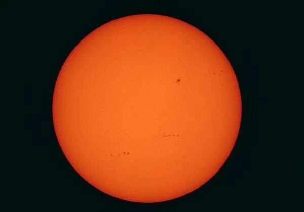 Sunspot groups seen on the Suns surface