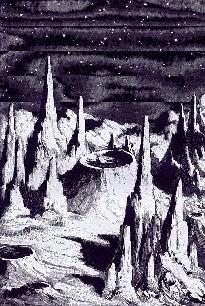 Surface of the Moon, historical artwork