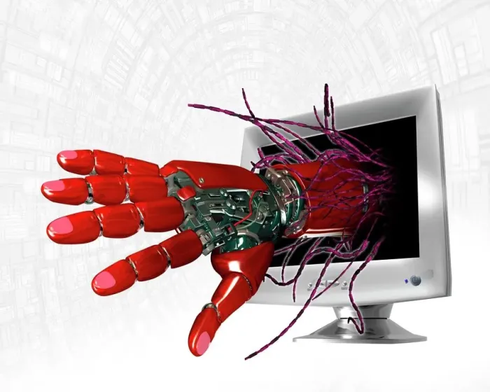 Framed Print : Technophobia Print - Computer artwork Framed Print : Technophobia Print - Computer artwork