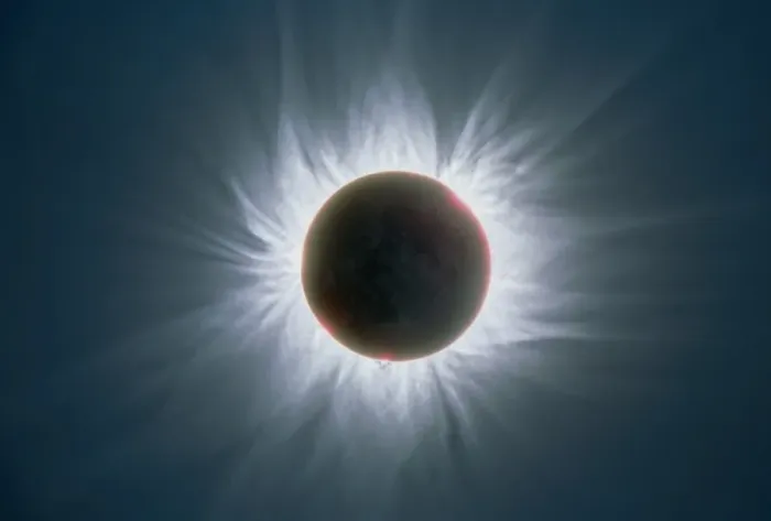 Framed Print : Total Solar Eclipse Print: Enhanced Composite Image
