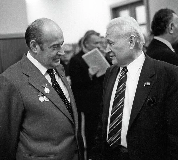 Tupolev and Chelomei, Moscow, 1980