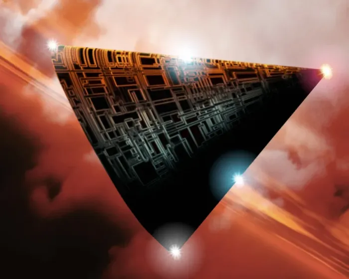 Framed Print : Black Triangle UFO Print Framed Print : Black Triangle UFO Print