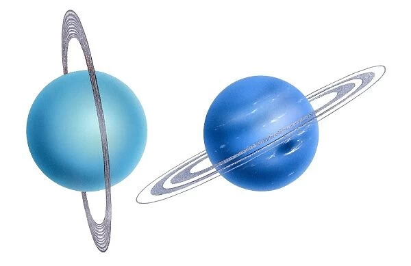 Uranus and Neptune, artwork C017  /  0781