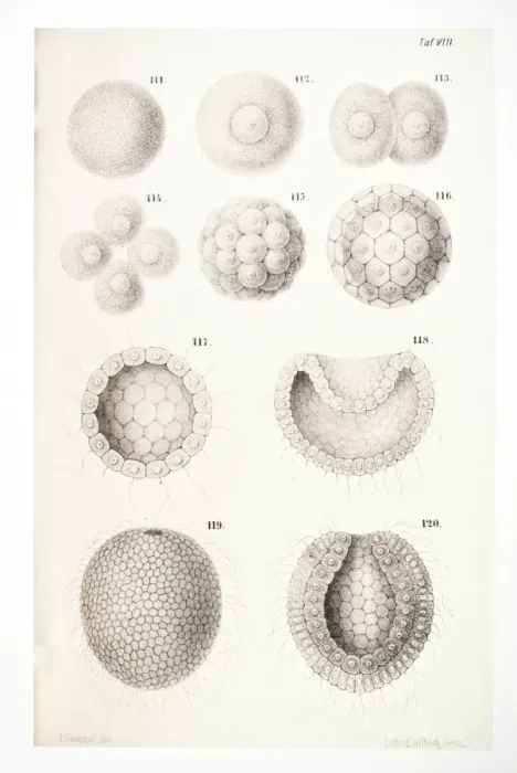 Framed Print : Vertebrate Embryonic Development Print Framed Print : Vertebrate Embryonic Development Print
