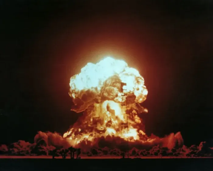 Framed Print : View of the Badger nuclear explosion print Framed Print : View of the Badger nuclear explosion print