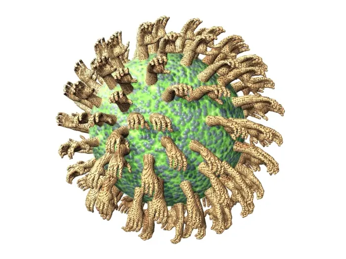 Framed Print : Virus Print with Hands Framed Print : Virus Print with Hands