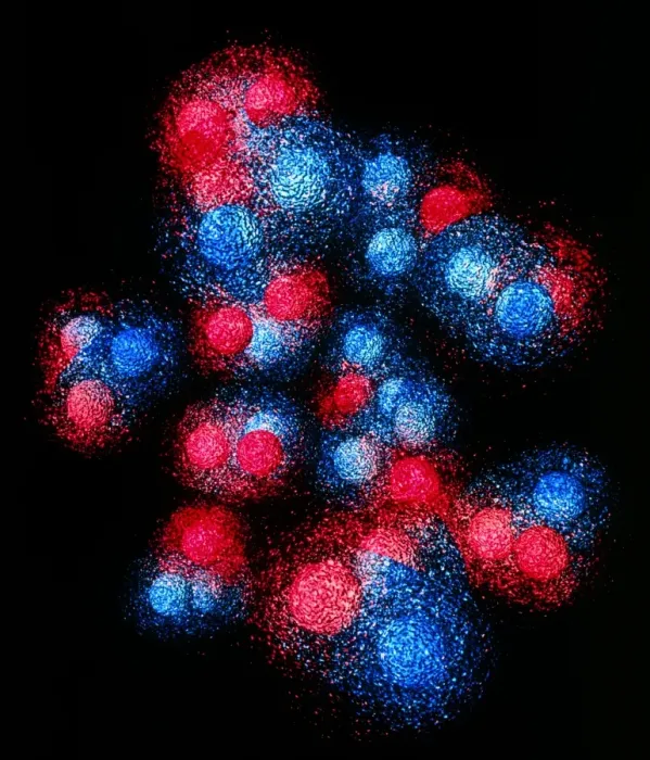 Framed Print : Visualisation of quark structure of carbon nucleus Print Framed Print : Visualisation of quark structure of carbon nucleus Print