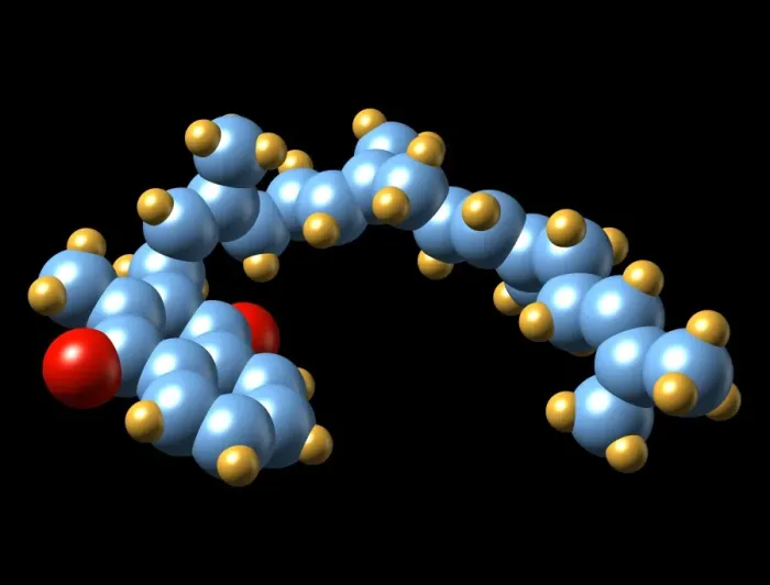Framed Print : Vitamin K2 Molecular Model Print Framed Print : Vitamin K2 Molecular Model Print