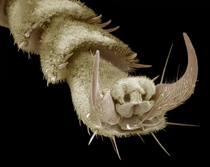 Framed Print : Wasp Foot Print, SEM Framed Print : Wasp Foot Print, SEM