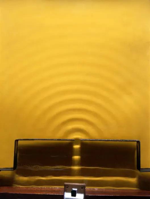 Framed Print : Wave Diffraction Print Framed Print : Wave Diffraction Print