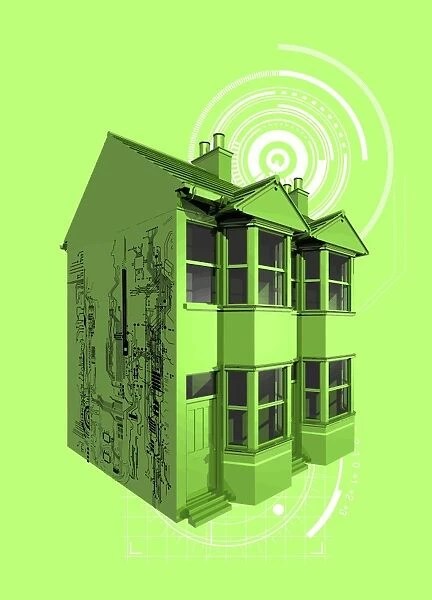 WiFi enabled home, conceptual artwork F006  /  8947