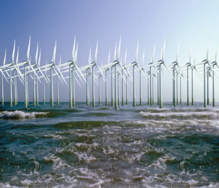 Framed Print : Offshore Wind Turbine Print Framed Print : Offshore Wind Turbine Print