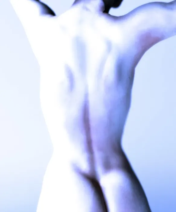 Framed Print : Computer artwork of a woman's naked back, available as a print Framed Print : Computer artwork of a woman's naked back, available as a print