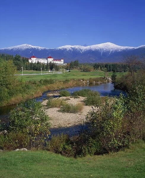 485-2743. Large hotel below Mount Washington, White Mountains National Forest