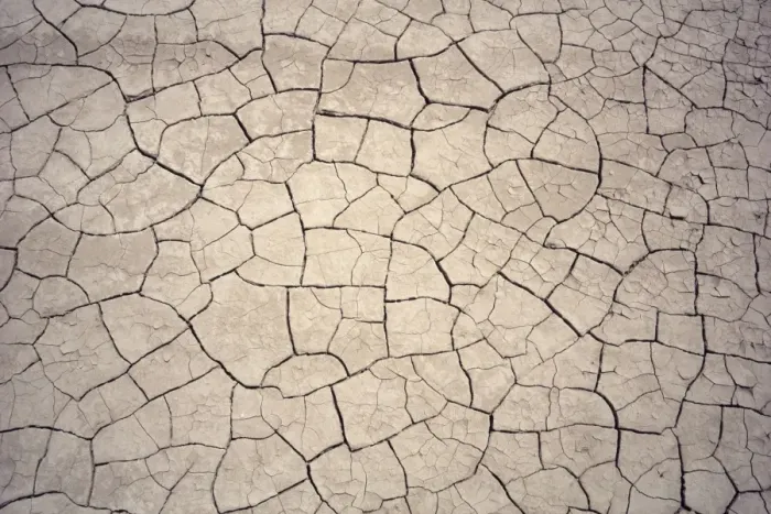 Framed Print : Mud Crack Patterns Print