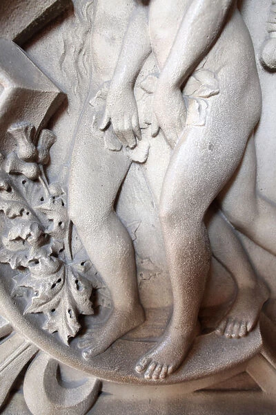 Adam and Eve, Sainte-Chapelle, Paris, France, Europe