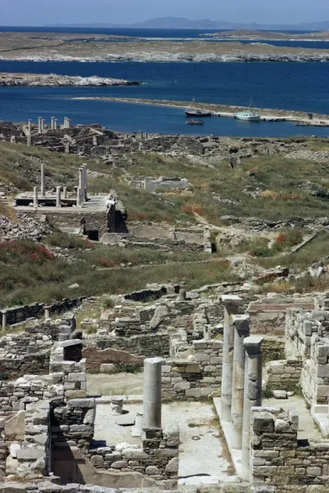 Framed Print : Delos Island Archaeological Print Framed Print : Delos Island Archaeological Print