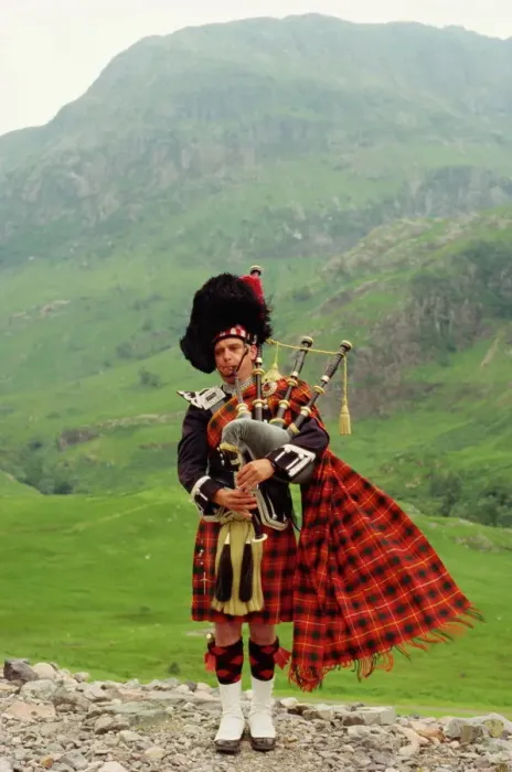 Framed Print : Robert Harding Print: Highland Bagpiper in Glencoe Framed Print : Robert Harding Print: Highland Bagpiper in Glencoe
