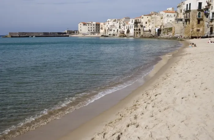 Framed Print : Cefalu Beach Print Framed Print : Cefalu Beach Print
