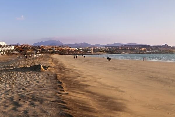 Beach of Costa Calma at sunrise, Fuerteventura, Canary Islands, Spain, Atlantic, Europe