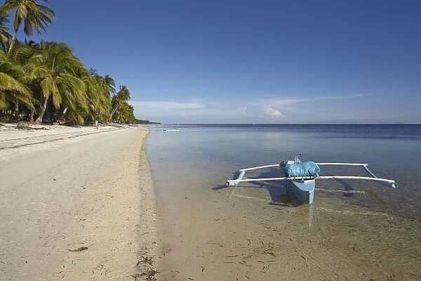 The beach at San Juan on the southwest coast of Siquijor, Philippines, Southeast Asia