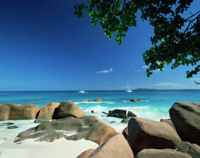 Framed Print : Anse Lazio Beach Print Framed Print : Anse Lazio Beach Print