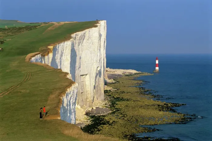 Framed Print : Beachy Head Lighthouse Print, Eastbourne, England Framed Print : Beachy Head Lighthouse Print, Eastbourne, England