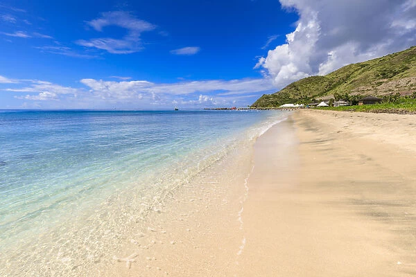 Beautiful beach, turquoise sea, Carambola Beach, South Friars Bay, St. Kitts, St