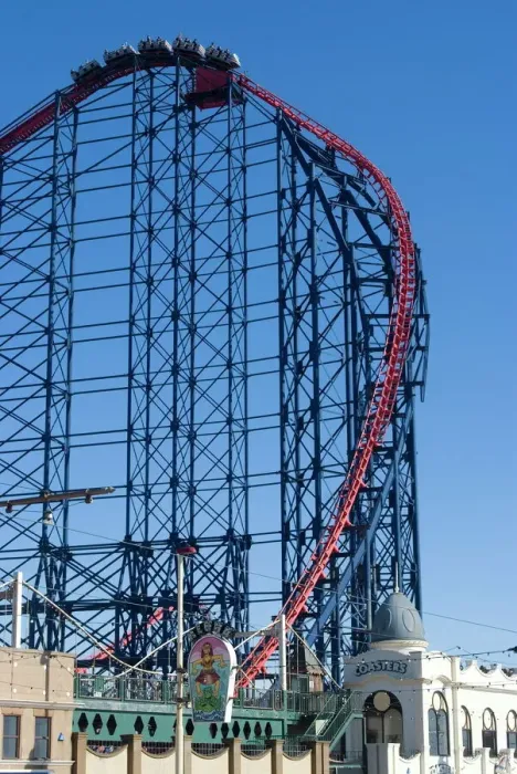 Framed Print : Pleasure Beach's The Big One Roller Coaster Print Framed Print : Pleasure Beach's The Big One Roller Coaster Print