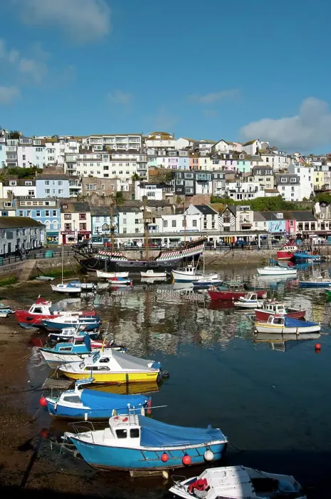 Framed Print : Brixham Harbour Print, Devon, England