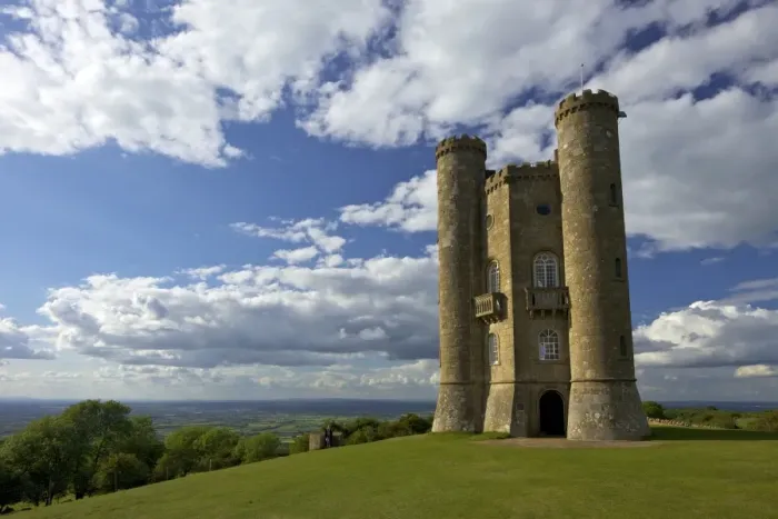 Framed Print : Broadway Tower Print in Spring Evening Light Framed Print : Broadway Tower Print in Spring Evening Light
