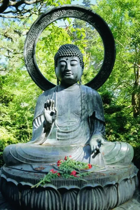 Framed Print : Print of a Buddha statue from 1790 Framed Print : Print of a Buddha statue from 1790