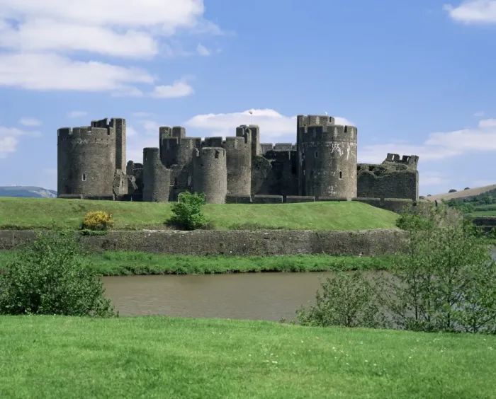 Framed Print : Caerphilly Castle Print, Wales Landscape Framed Print : Caerphilly Castle Print, Wales Landscape