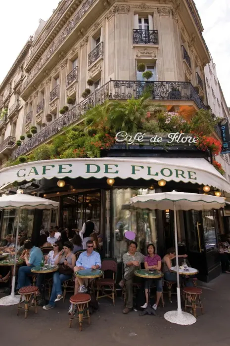 Framed Print : Cafe de Flore Paris Print Framed Print : Cafe de Flore Paris Print