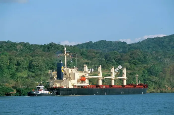 Framed Print : Culebra Cut Cargo Ship Print Framed Print : Culebra Cut Cargo Ship Print