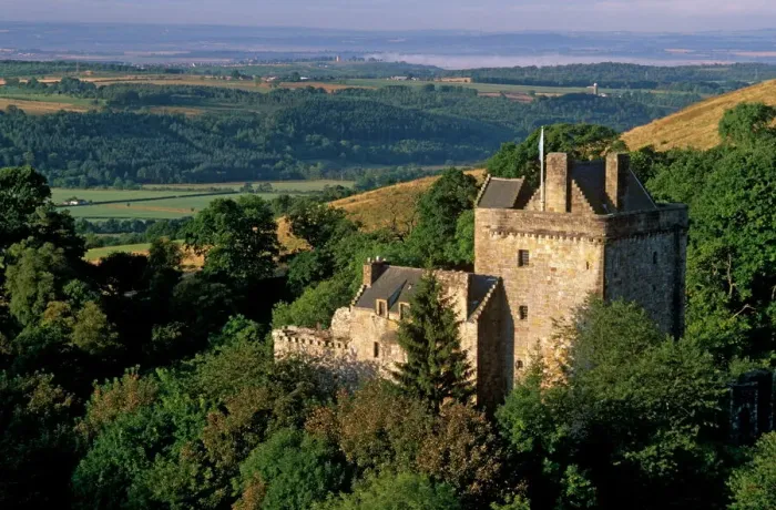 Framed Print : Castle Campbell Print, 15th-century Scottish Castle