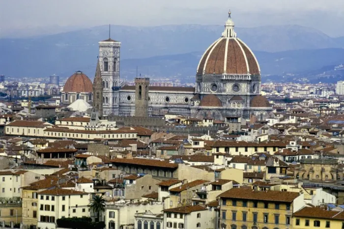 Framed Print : Florence Cathedral and Campanile Print
