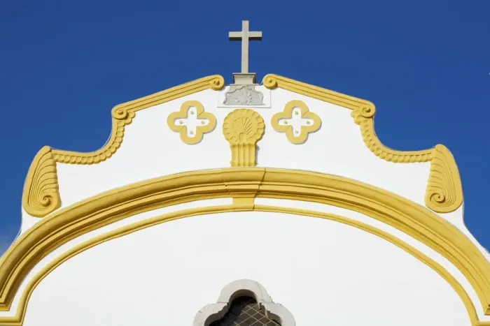 Framed Print : Catholic Church Print, Vila do Bispo, Portugal Framed Print : Catholic Church Print, Vila do Bispo, Portugal