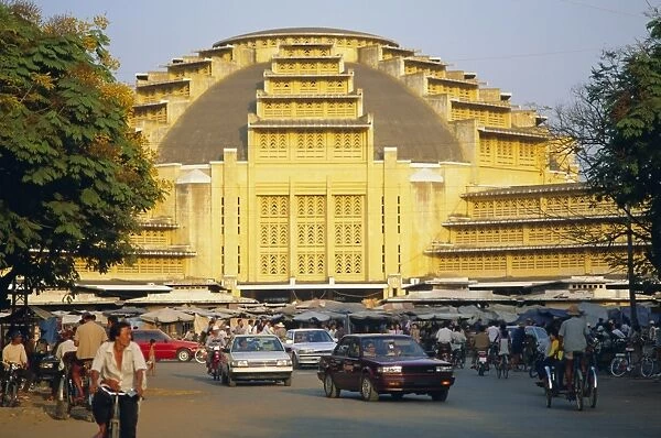 The Central Market in Phnom Penh, Cambodia