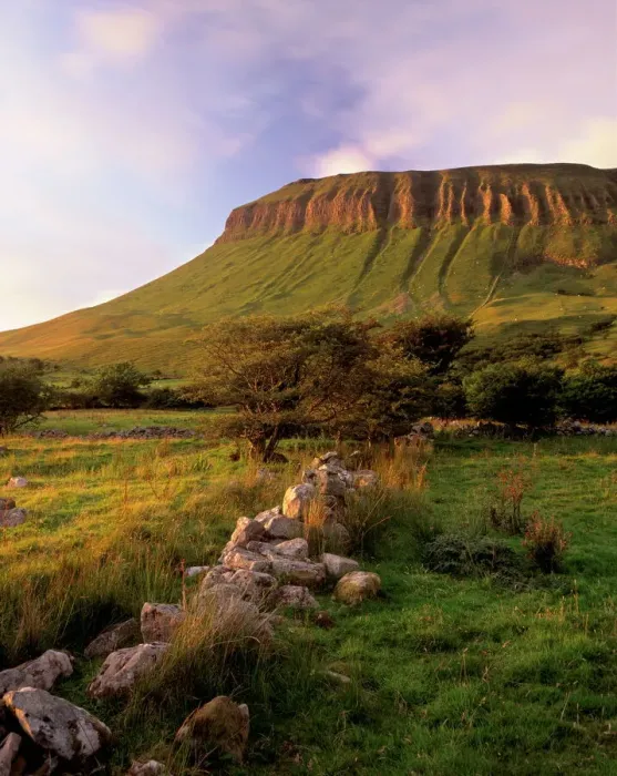 Framed Print : Benbulben Mountain Print at Sunset Framed Print : Benbulben Mountain Print at Sunset