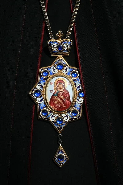 Christian patriarchs Virgin Mary medal, Paris, France, Europe