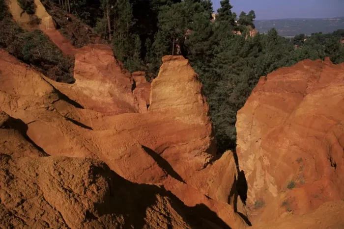Framed Print : Roussillon Ochre Cliffs Print