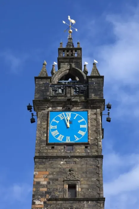 Framed Print : Close-up Print of the Tolbooth Steeple Clock Tower Framed Print : Close-up Print of the Tolbooth Steeple Clock Tower