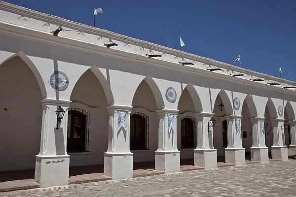 Colonial building in the village of Cachi in the Andes region, Salta, Argentina