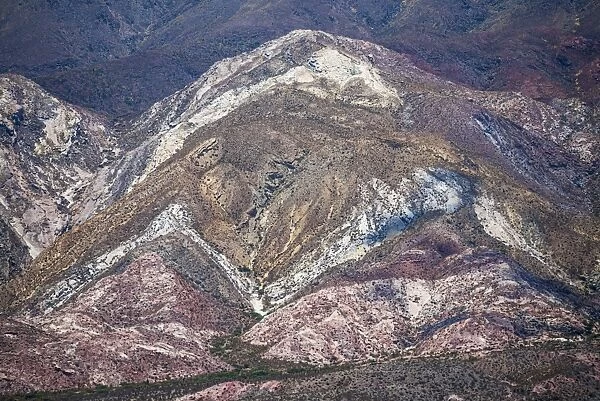 Colourful rocks in Cactus National Park (Parque Nacional Los Cardones), Cachi Valley