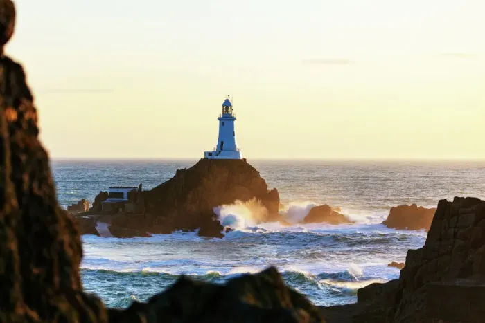 Framed Print : Corbiere Point Lighthouse Print Framed Print : Corbiere Point Lighthouse Print