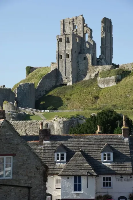 Framed Print : Corfe Castle Print, Dorset England Framed Print : Corfe Castle Print, Dorset England