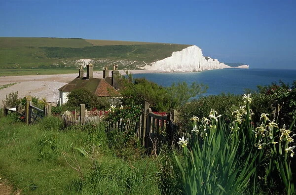 Cuckmere Haven and the Seven Sisters, East Sussex, England, United Kingdom, Europe